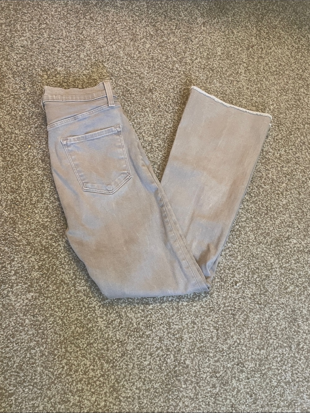 J Brand Lillie High Rise Button Fly Crop Flare Jeans